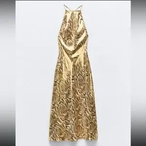 Satin Slip Dress Topshop Green Tiger Dress Zara Dresses Nwt Zara